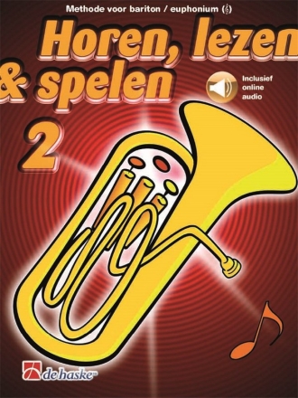 Horen, lezen & spelen Vol. 2 (+Online-Audio) voor bariton/euphonium TC Text nl