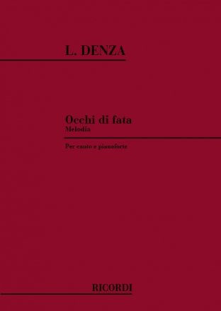 Luigi Denza, Occhi Di Fata Vocal and Piano Partitur