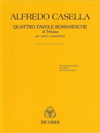 NR119554  4 favole romanesche di Trilussa for voice and piano