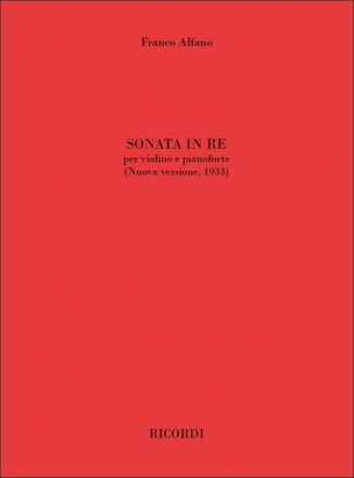 Sonata in Re (Nuoa versione, 1933) per violino e pianoforte