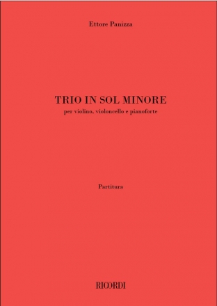 Ettore Panizza, Trio Violine, Cello und Klavier Partitur + Stimmen