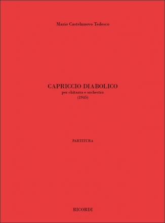 Capriccio diabolico (1945) per chitarra e orchestra partitura