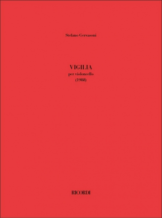 Stefano Gervasoni, Vigilia Violoncello Partitur