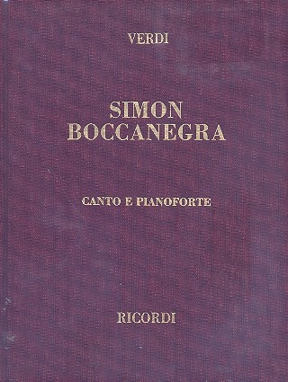 Simon Boccanegra edizione canto e pianoforte (it)