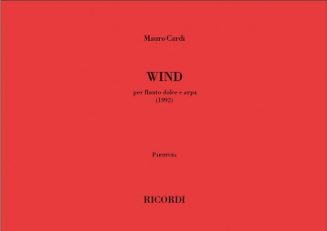 Wind (1992) per flauto dolce e arpa partitura