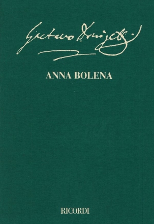 Gaetano Donizetti, Anna Bolena Orchestra and Vocal Partitur-Set Gebunden