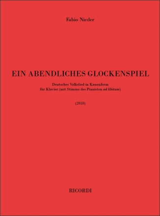 Fabio Nieder, Ein Abendliches Glockenspiel Klavier Partitur