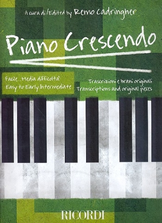 Piano crescendo - facile per pianoforte