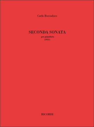 Carlo Boccadoro, Seconda Sonata Klavier Buch