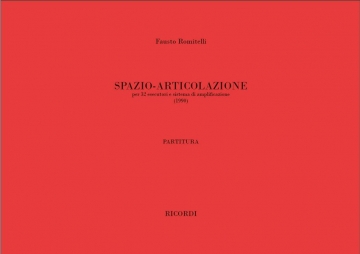 Fausto Romitelli, Spazio - Articolazione Gitarre Partitur