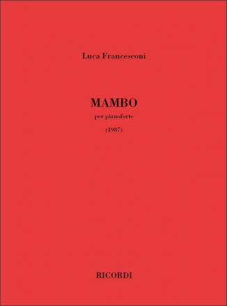 Luca Francesconi, Mambo Klavier Buch