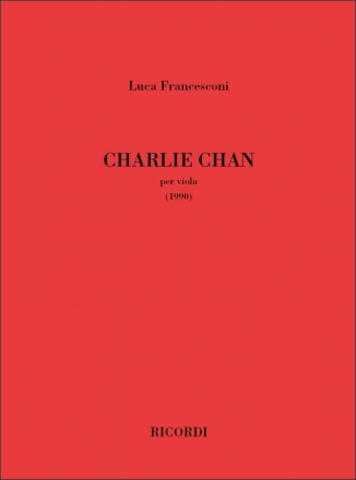 Luca Francesconi, Charlie Chan Viola Buch