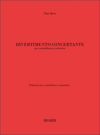 Nino Rota, Divertimento Concertante Double Bass and Piano Reduction