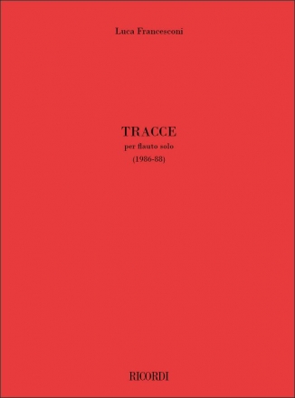 Luca Francesconi, Tracce Flute Partitur