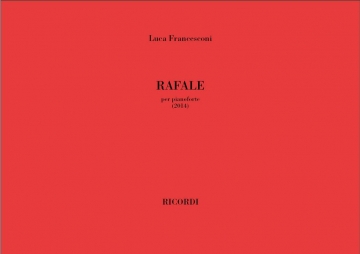 Luca Francesconi, Rafale Klavier Partitur