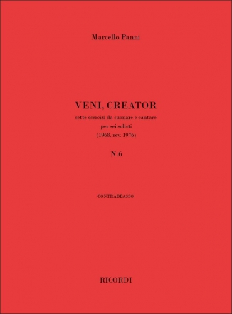 Marcello Panni, Veni, Creator n. 6 Contrabbasso Buch