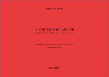 Sergio Calligaris, Scene Coreografiche Piano, 4 Hands Partitur