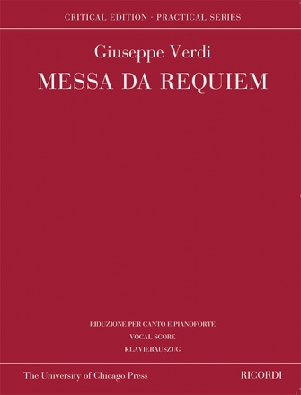 Messa da Requiem for vocal and piano vocal score