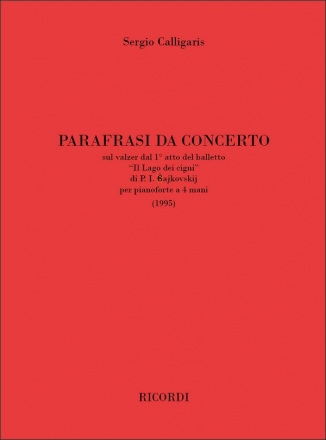 Sergio Calligaris, Parafrasi da concerto Piano, 4 Hands Buch