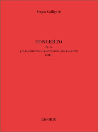 Sergio Calligaris, Concerto op. 52 Piano 4 Hands Buch