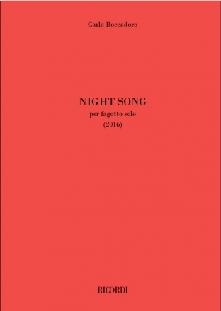 Night Song (2016) per fagotto solo