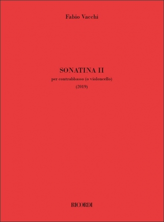 Fabio Vacchi, Sonatina II Double Bass Buch