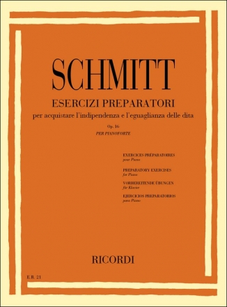 Aloys Schmitt, Esercizi Preparatori Op.16 Klavier Partitur