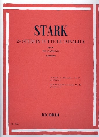 24 studi in tutte le tonalit op.49 per clarinetto