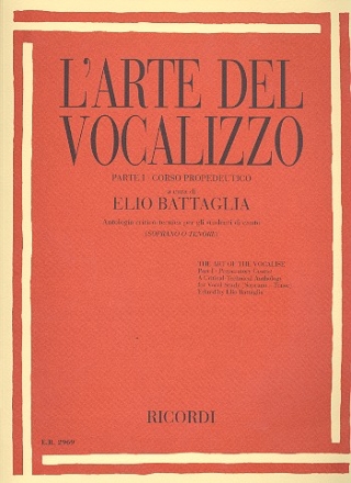 L'Arte del vocalizzo vol.1 per soprano (tenore) e piano