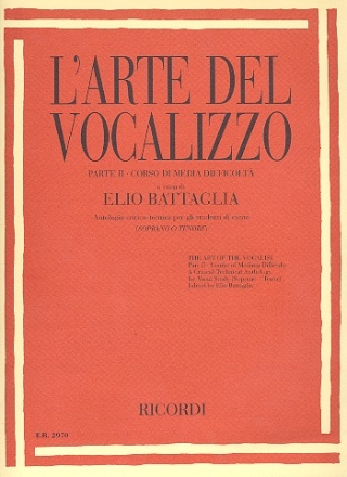 L'Arte del vocalizzo vol.2 per soprano (tenore) e piano