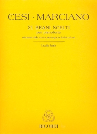 21 brani scelti livello facile per pianoforte