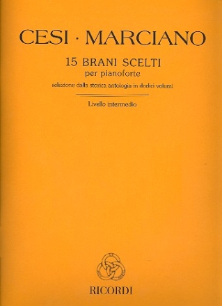 15 brani scelti livello intermedio per pianoforte (it)