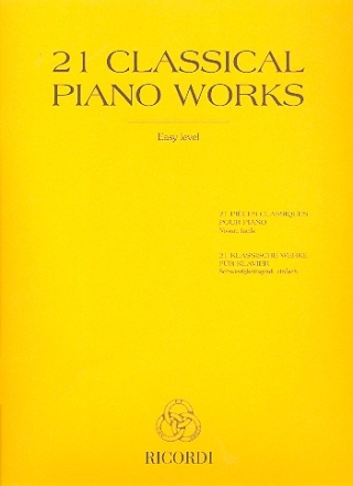 21 classical Works - easy Level for piano (dt/fr/en)