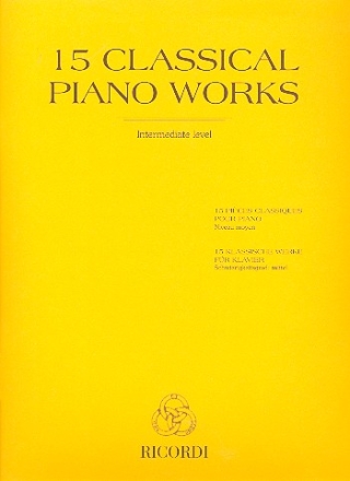 15 classical Piano Works - intermediate Level (frz/dt/en)