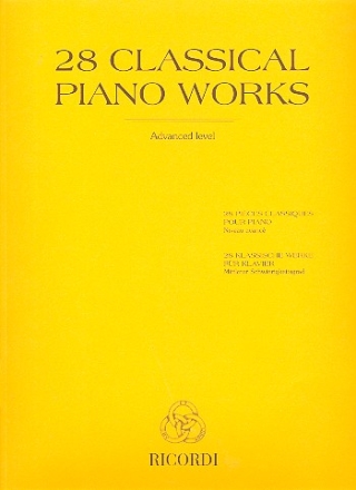 28 classical Works - advanced Level for piano (frz/dt/en)