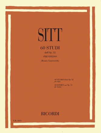 Hans Sitt, 60 Studi dall'Op. 32 Violin Buch