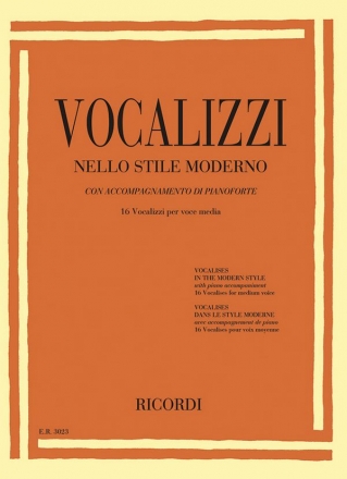 Vocalizzi nello stile moderno per voce media e piano