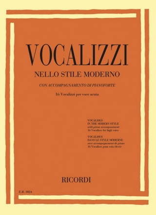 Vocalizzi nello stile moderno High Voice and Piano Buch