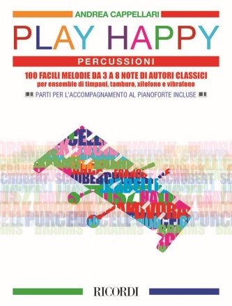 Andrea Cappellari, Play Happy (Percussioni) Percussion and Piano Buch + Einzelstimme