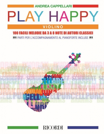 Andrea Cappellari, Play Happy (Violino) Violine und Klavier Buch + Einzelstimme