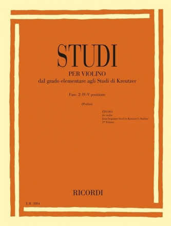 Studi per violino - Fasc. II: IV-V posizione Violine Buch