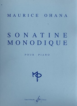 Sonatine Monodique pour piano