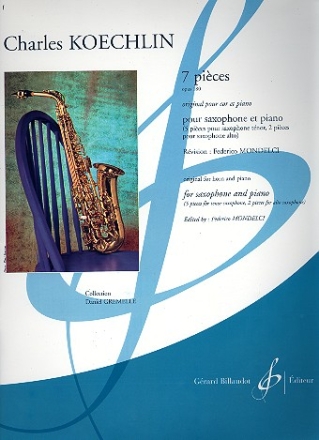 7 pieces op.180 pour saxophone  et piano