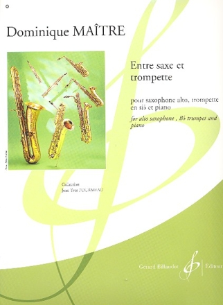 Entre saxe et trompette pour saxophone alto, trompette en sib et piano