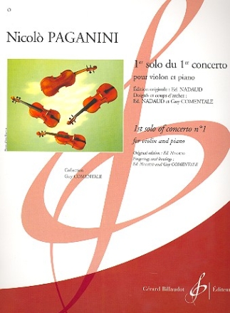 Solo no.1 du concerto no.1 pour violon et orchestre pour violon et piano