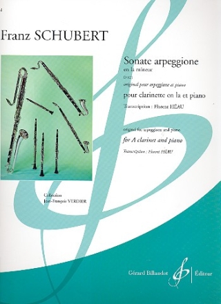 Sonate arpeggione en la mineur D821 pour clarinette et piano