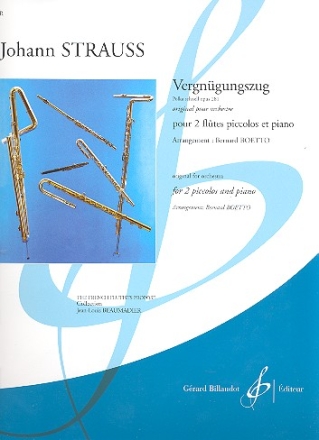 Vergngungszug op.281 pour 2 flutes piccolos et piano