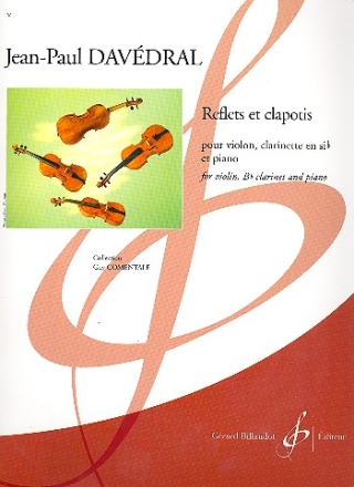 Reflets et clapotis pour clarinette, violon et piano parties