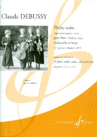 Petite suite pour flte, violon, alto, violoncelle et harpe partition et parties