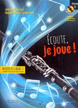 coute je joue vol.3 (+CD-ROM) pour clarinette